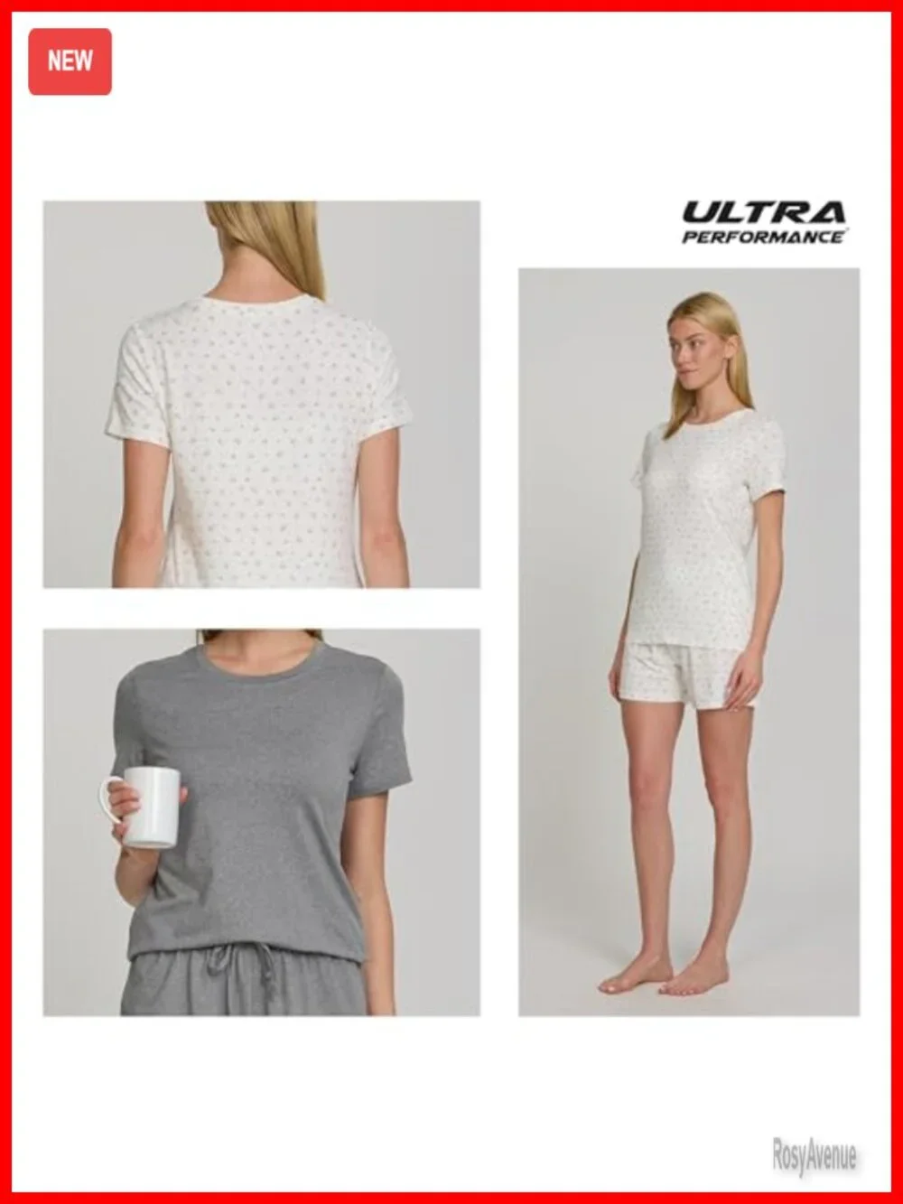 Women's 2-Piece Pajama Set - Short Sleeve Tee & Shorts - Soft Stretch